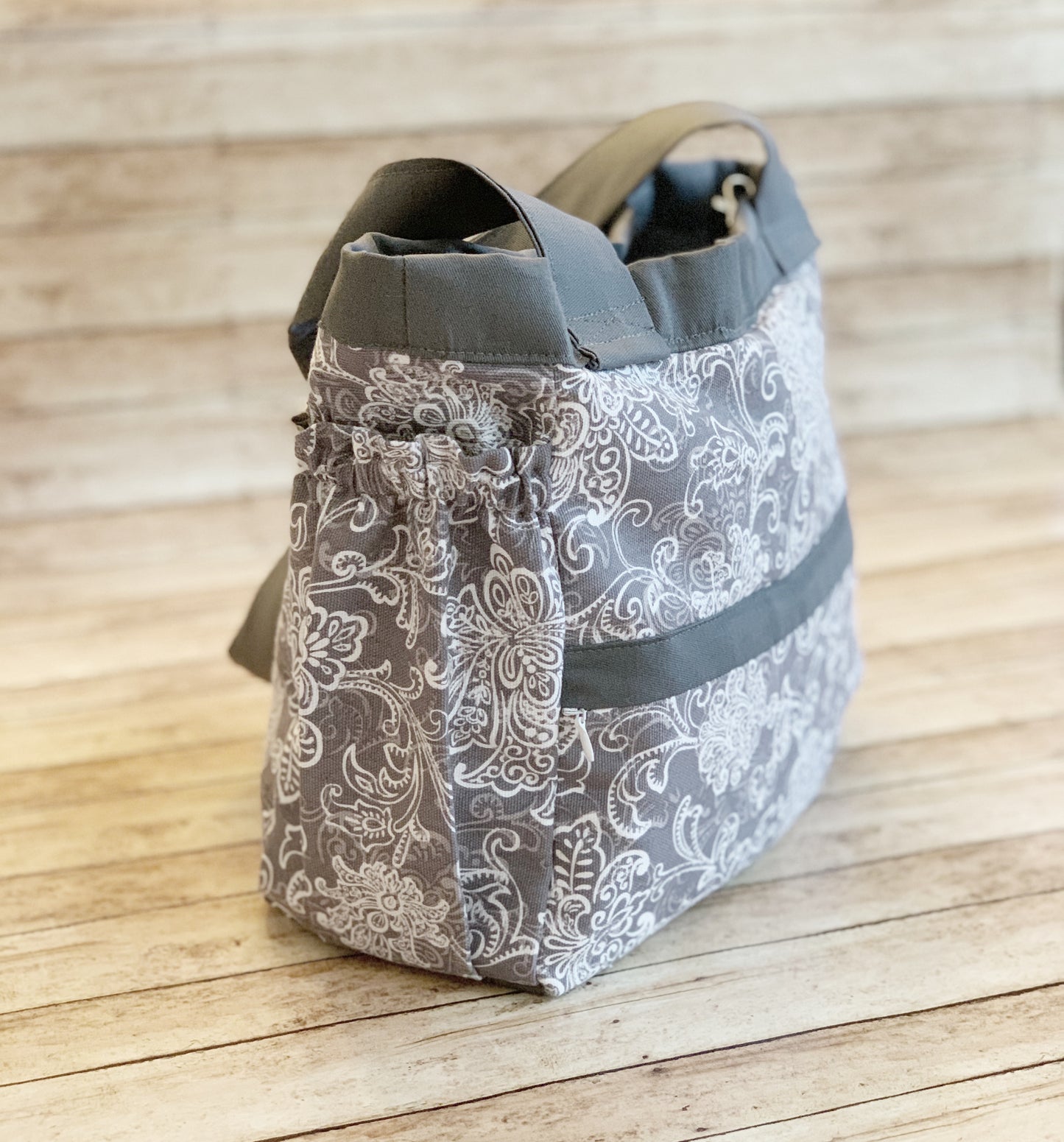 Gray & White Mini Everything Tote