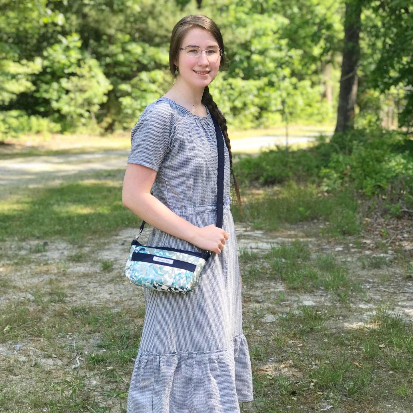 Modern Prairie Style Dress in Seersucker - Modesty n Mind