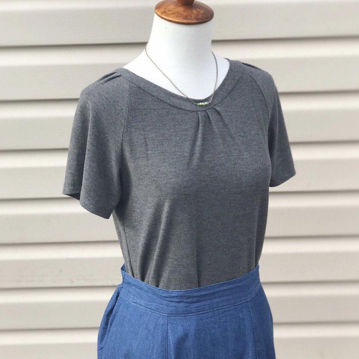 Neatly Gathers Shirt-Modesty N Mind-Made to Order,Women's Clothing