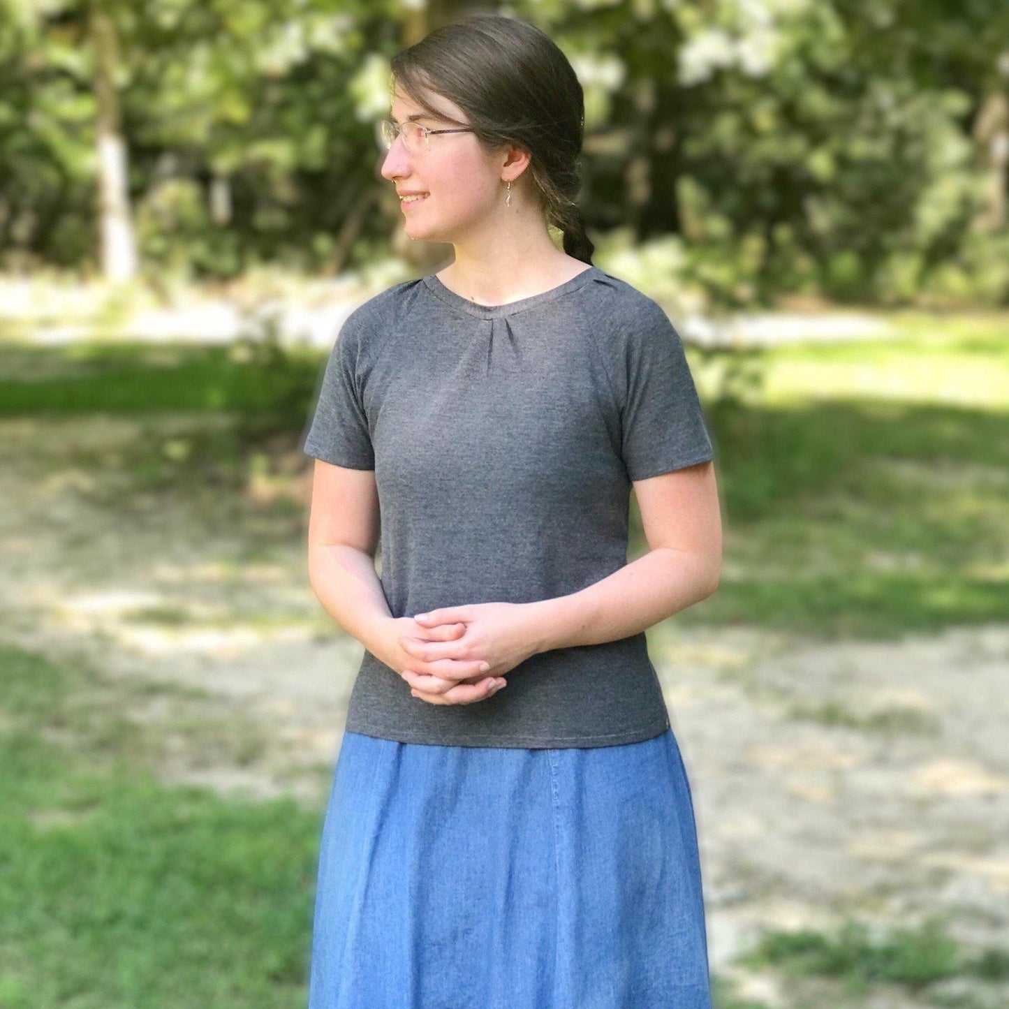 Neatly Gathers Shirt-Modesty N Mind-Made to Order,Women's Clothing