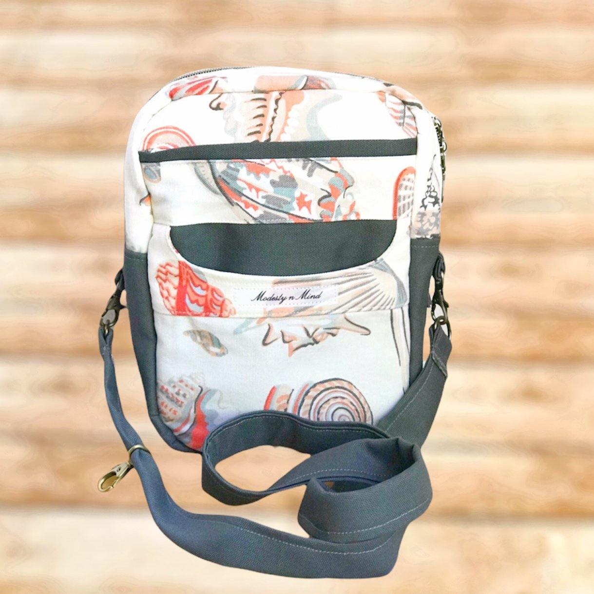Sea Shells Simple Crossbody-Modesty n Mind-Made to Order,Purses