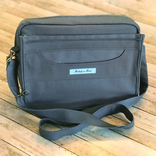 Solid Gray Bible Bag