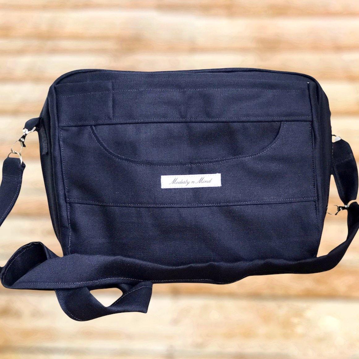 Solid Navy Bible Bag