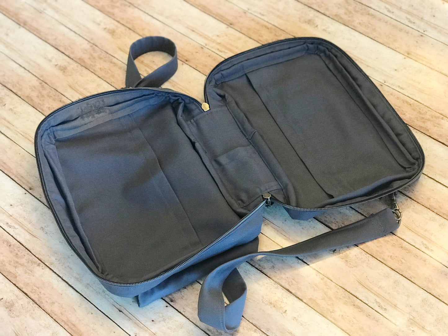 Solid Gray Bible Bag