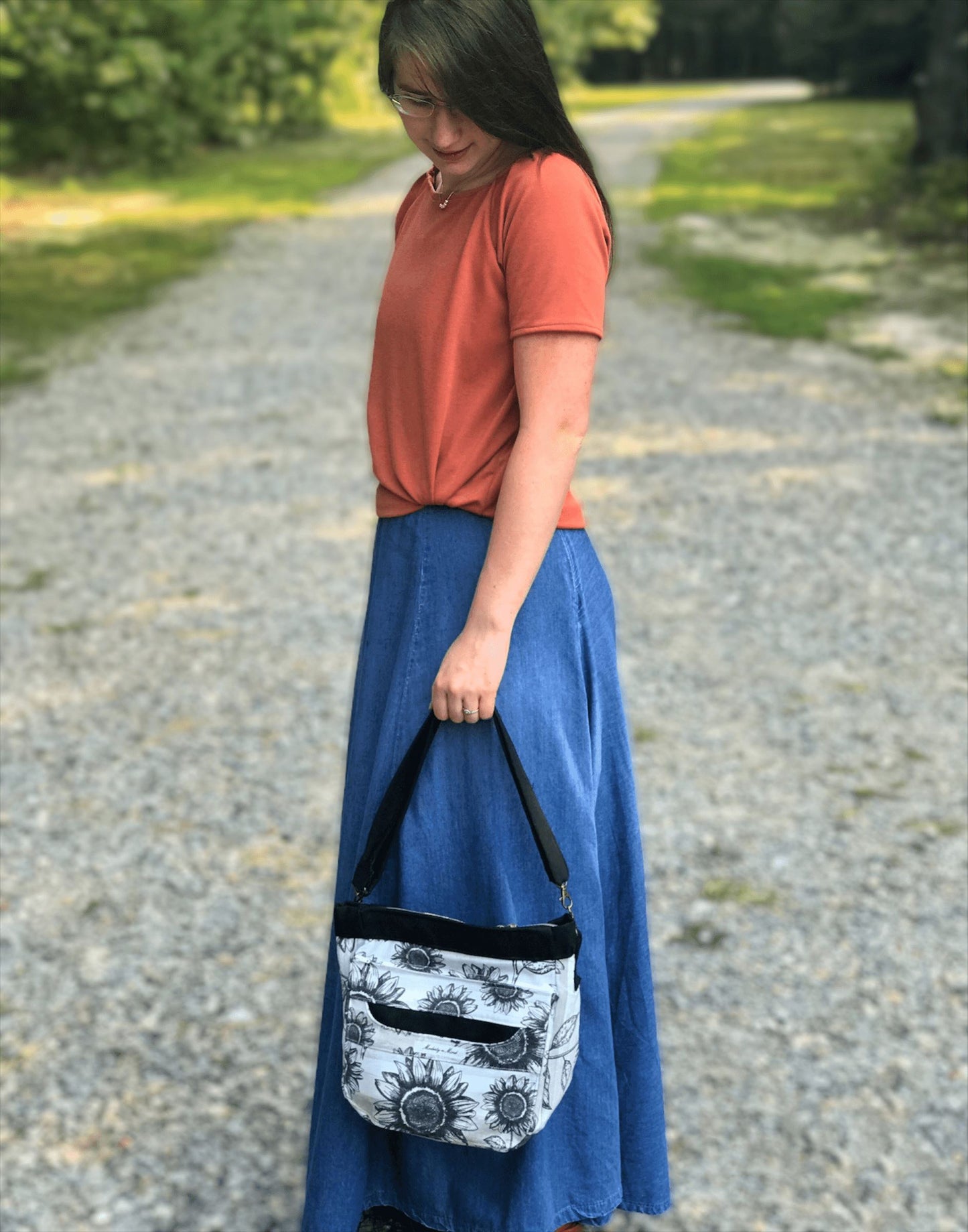 Sunflower Casual Bag-Modesty N Mind-Made to Order,Purses