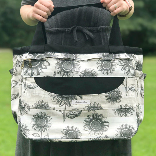 Sunflower Everything Tote-Modesty n Mind-Made to Order,Tote Bags