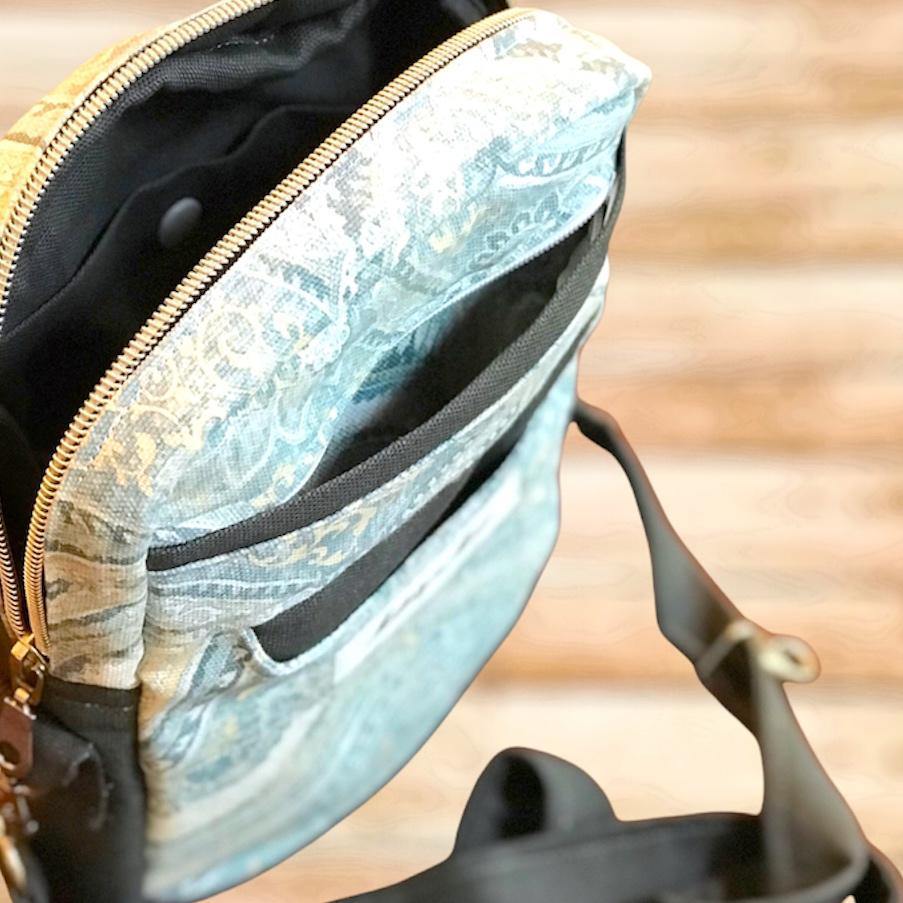 Teal & Gray Simple Crossbody-Modesty n Mind-Purses,Ready to Ship