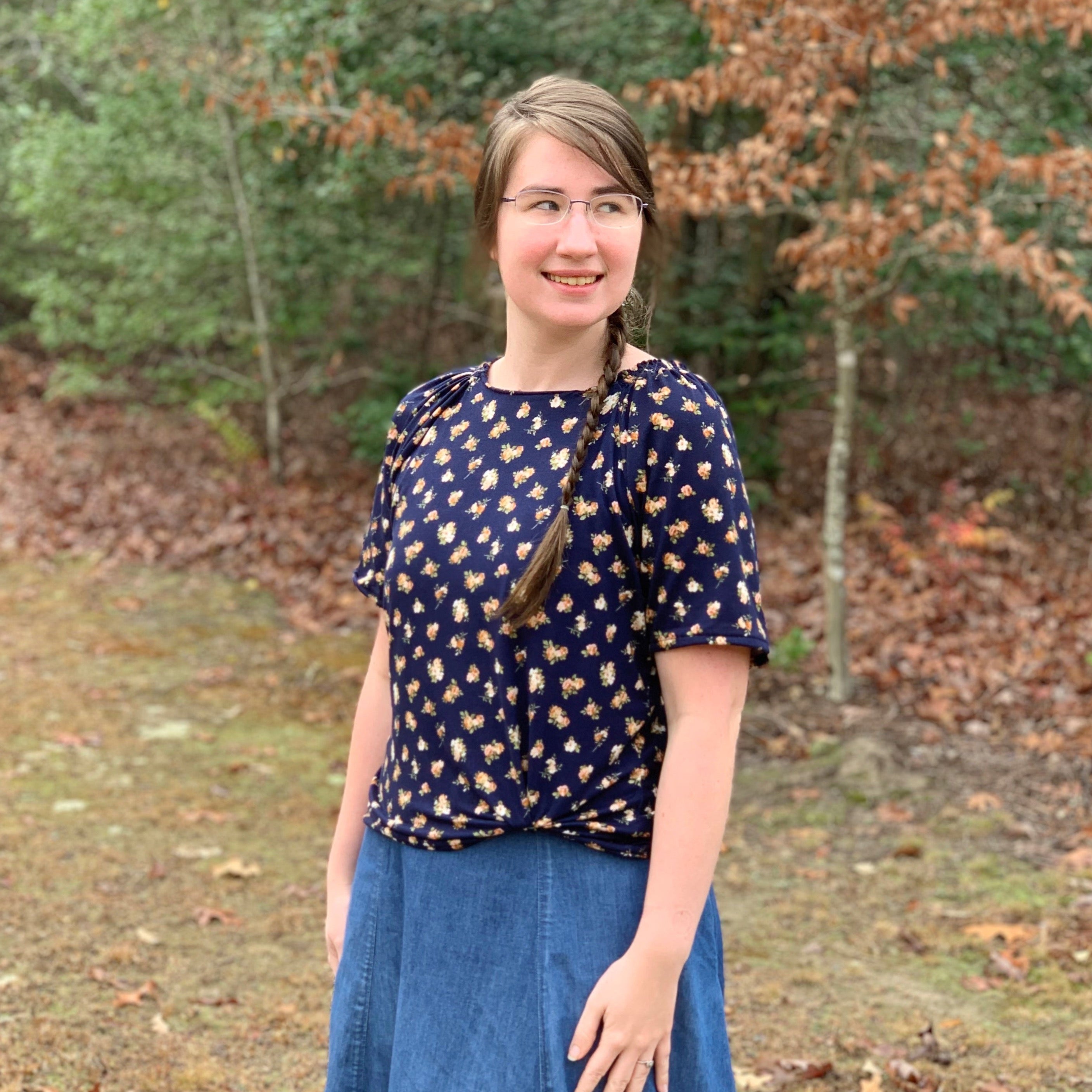 Modest Shirts for Women | Floral Neatly Gathers Shirt – Modesty n Mind