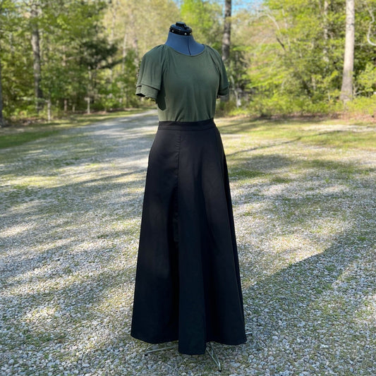 Black Maxi Length Evelyn Style Skirt
