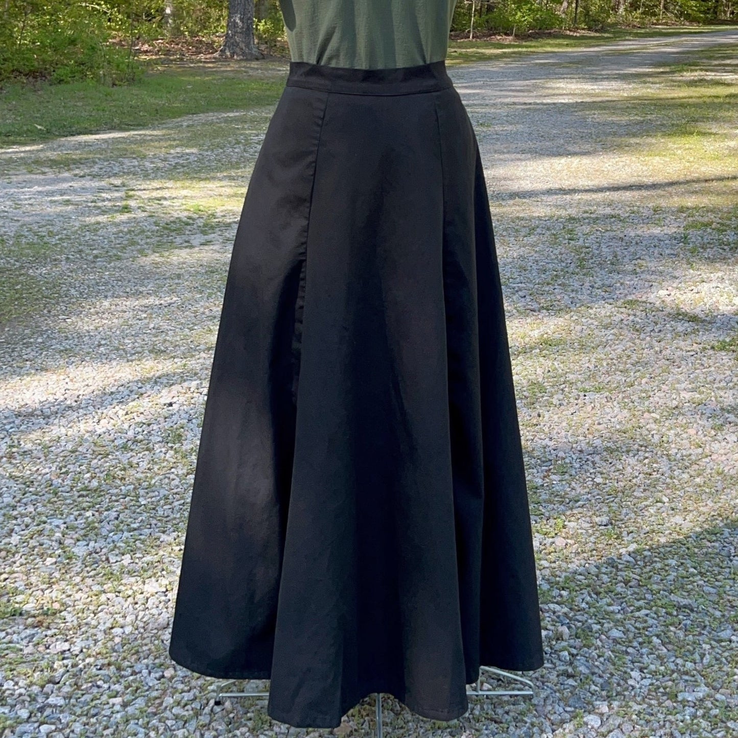 Black Maxi Length Evelyn Style Skirt