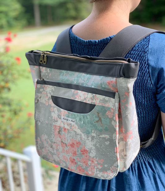 Teal & Pink Floral Everyday Backpack