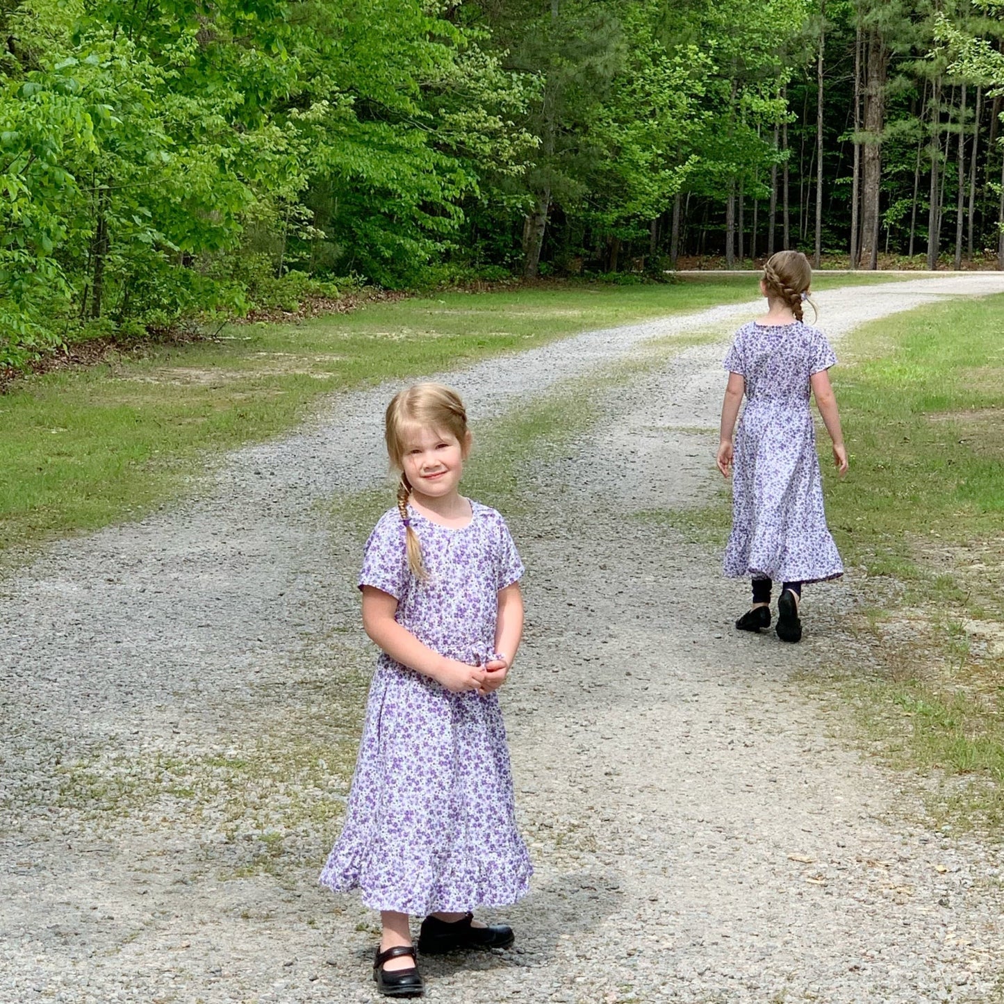 Girls’ Floral Modern Prairie Style Dress