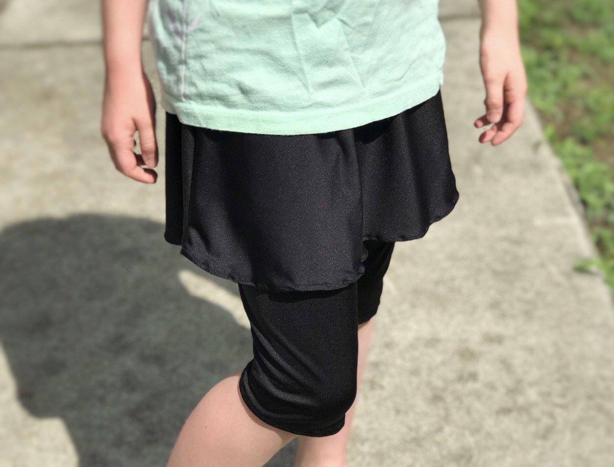 Attached Skirt Swim Leggings in Black – LILIT. Store