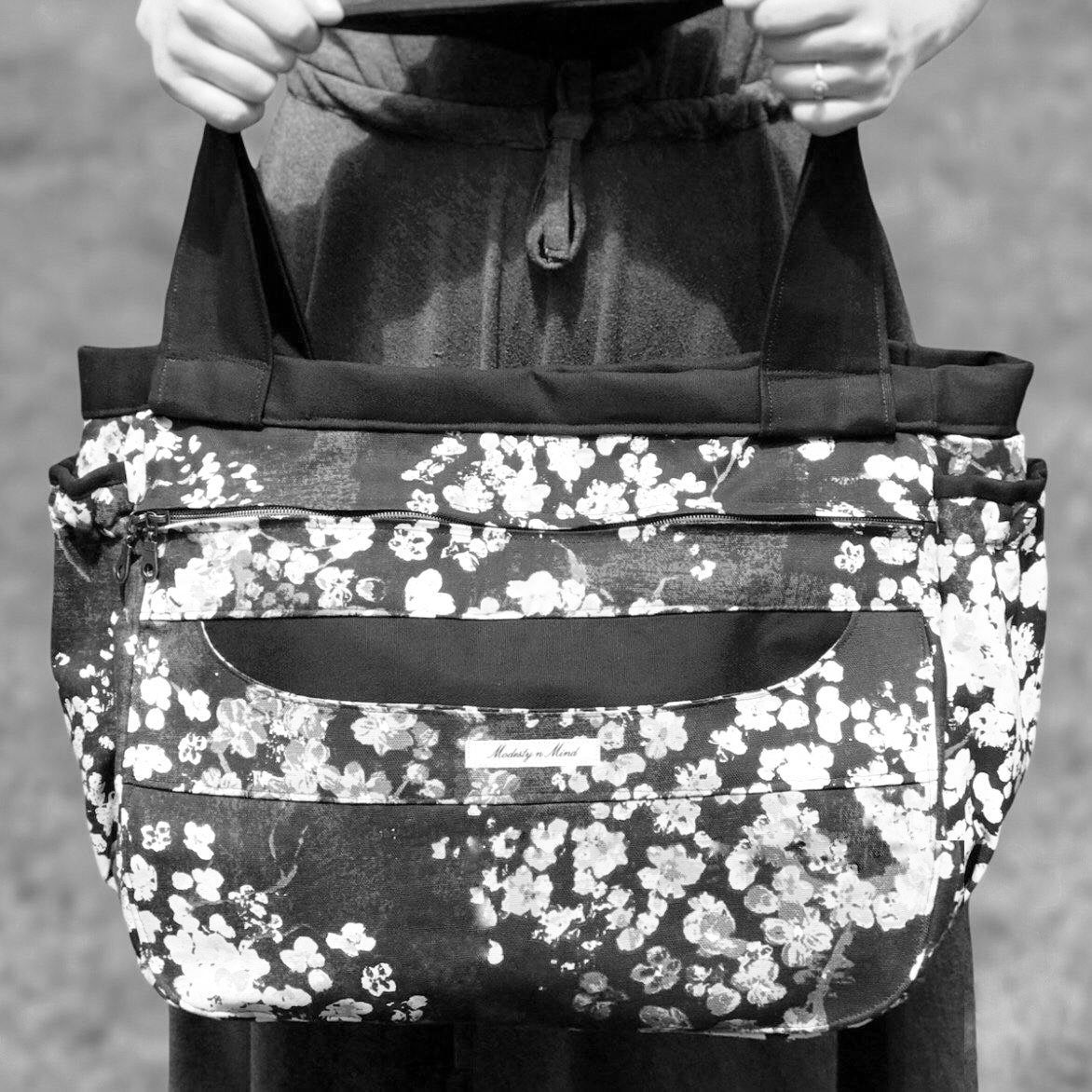 Blue Floral Everything Tote