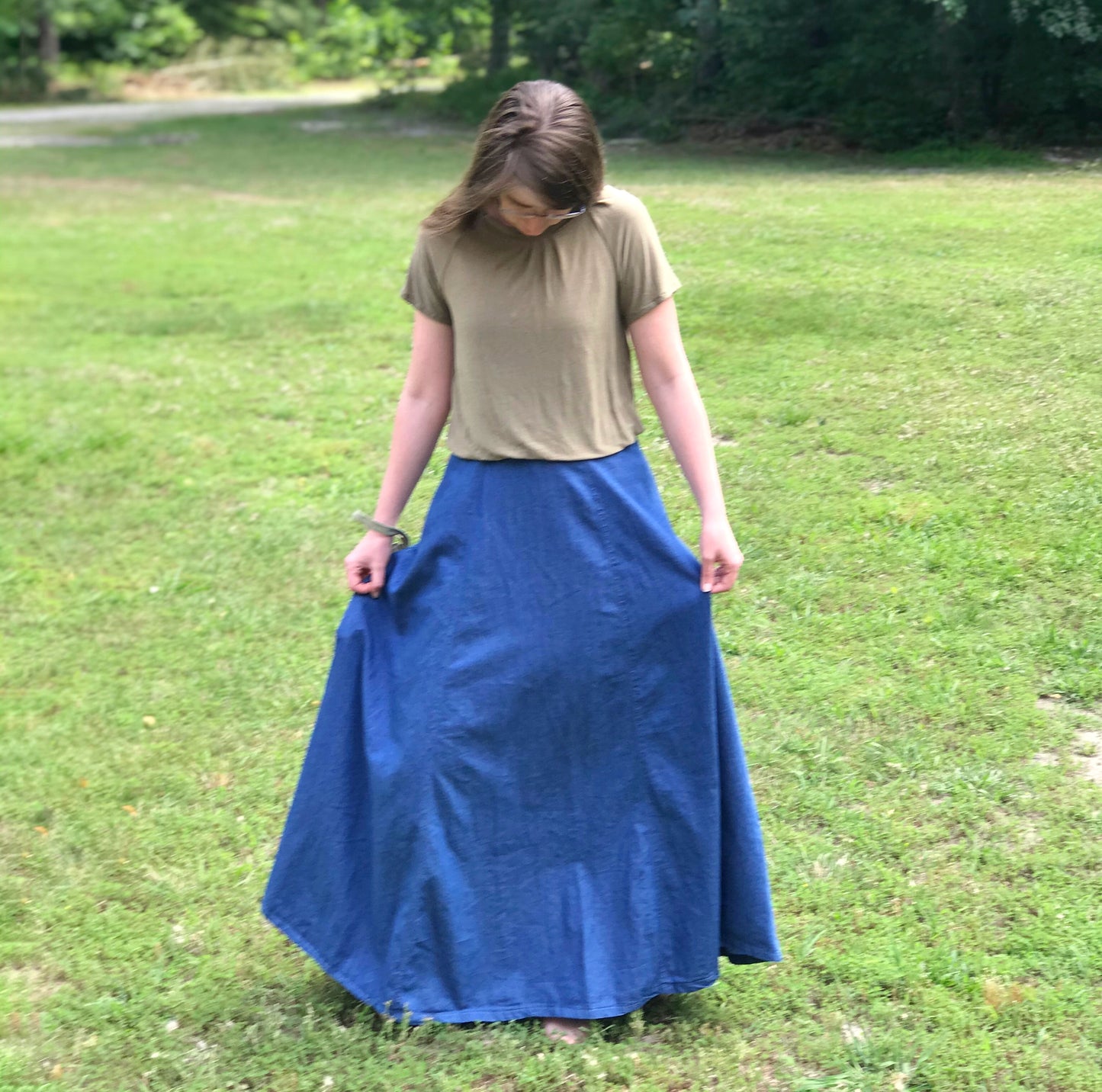 Maxi Length Evelyn Style Skirt