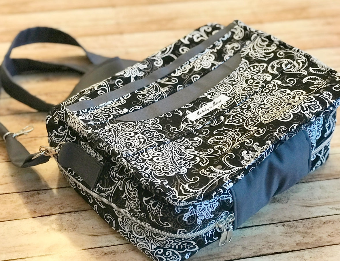 Charcoal & Black Bible Bag