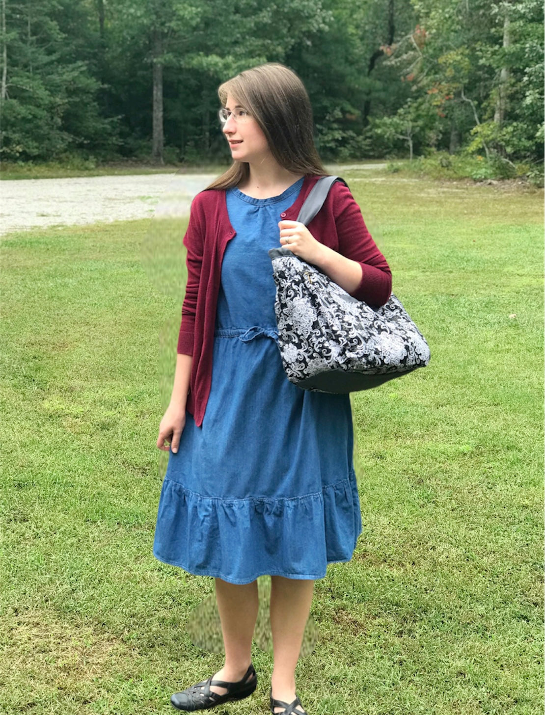 Denim hotsell prairie dress