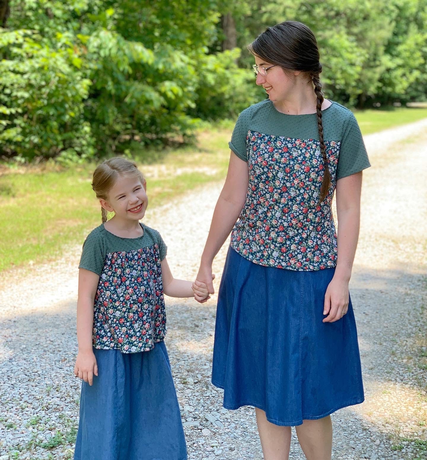 Adjustable Modest Skirts for Girls | Denim Evelyn Style Skirt – Modesty ...