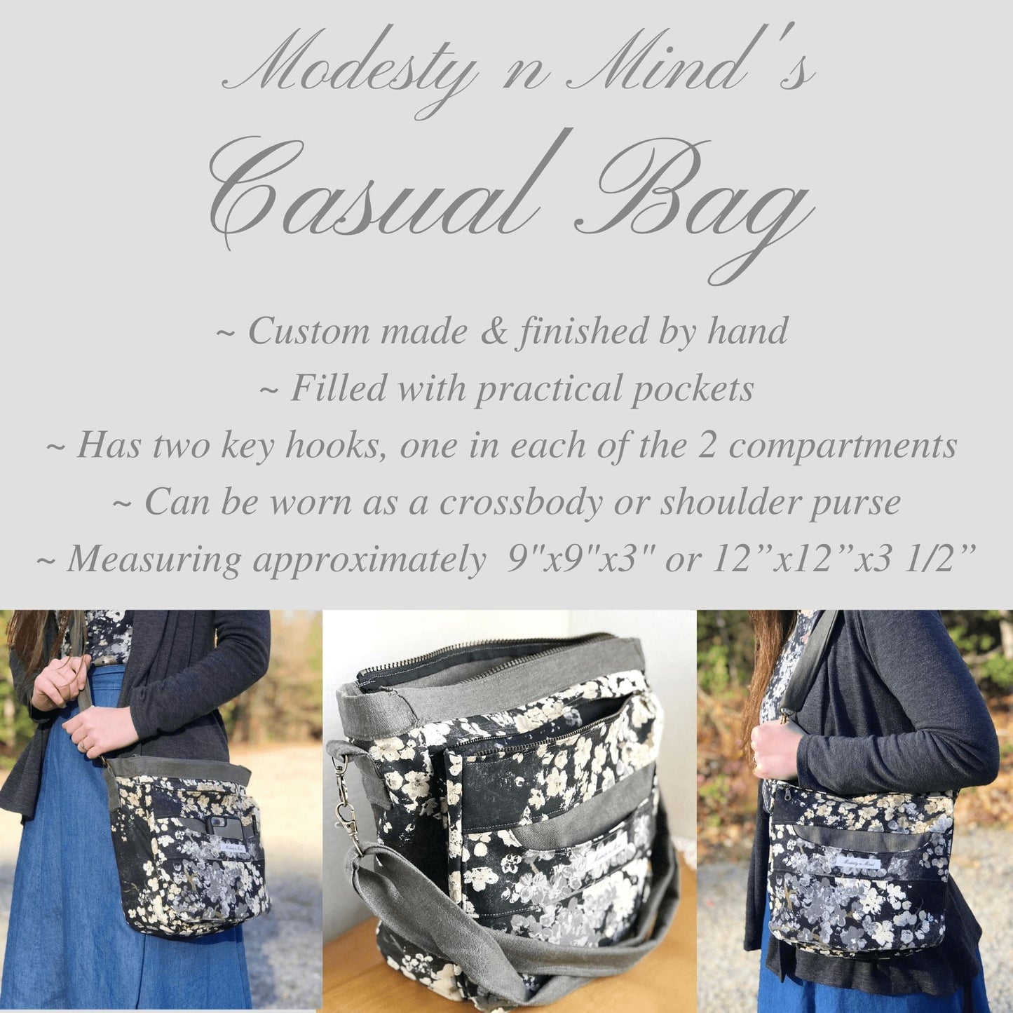 Sunflower Casual Bag-Modesty N Mind-Made to Order,Purses