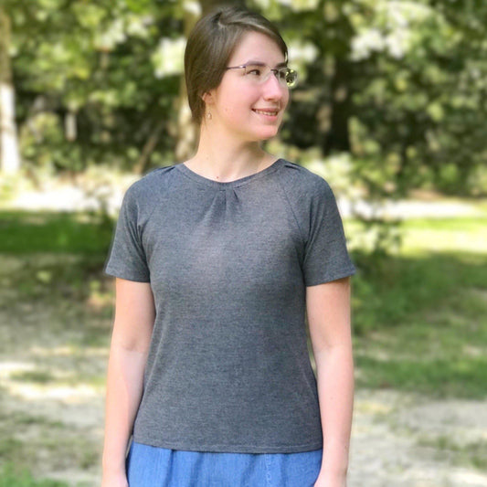 Neatly Gathers Shirt-Modesty N Mind-Made to Order,Women's Clothing