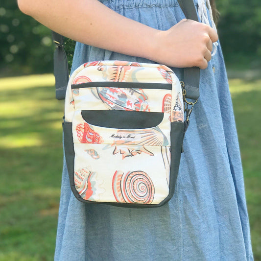 Sea Shells Simple Crossbody-Modesty n Mind-Made to Order,Purses