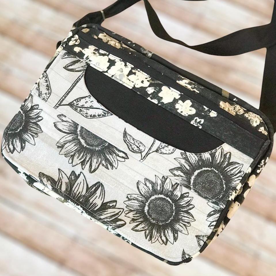 Floral & Sunflower Bible Bag-Modesty N Mind-Front of bag